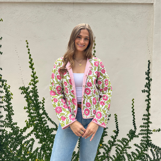 Pink Floral Jacket