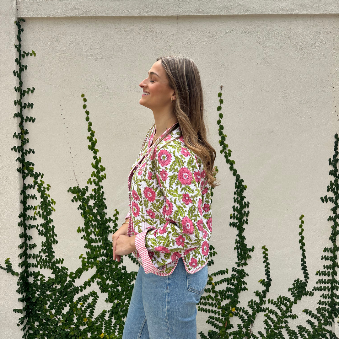 Pink Floral Jacket