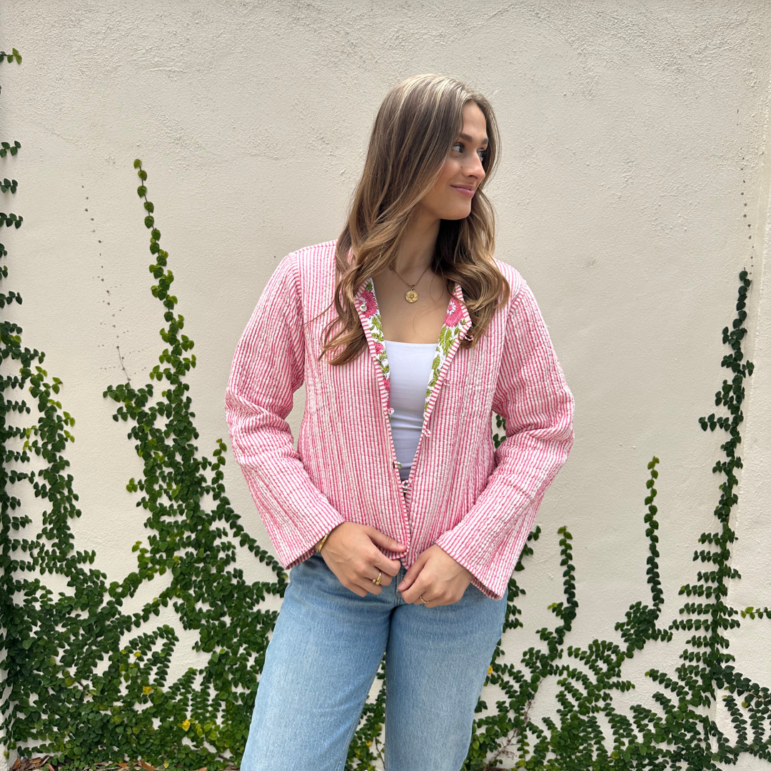 Pink Floral Jacket