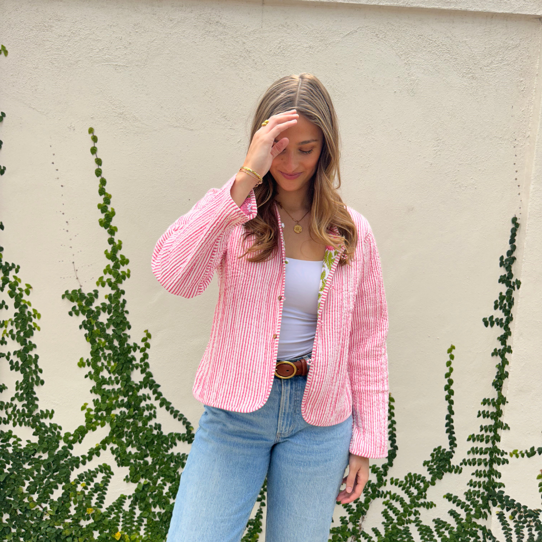 Pink Floral Jacket