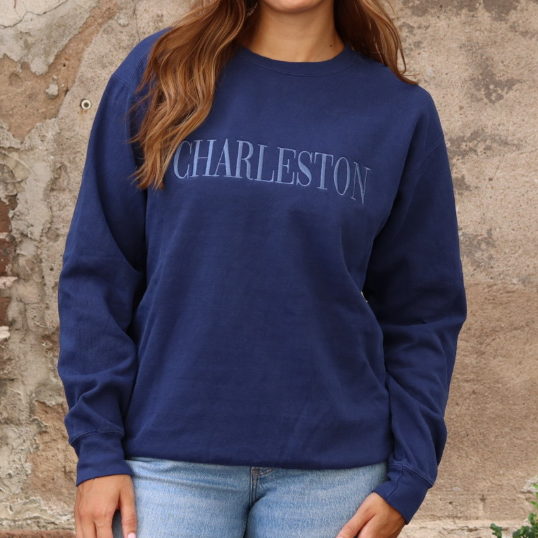 Navy Charleston Monochromatic Crewneck