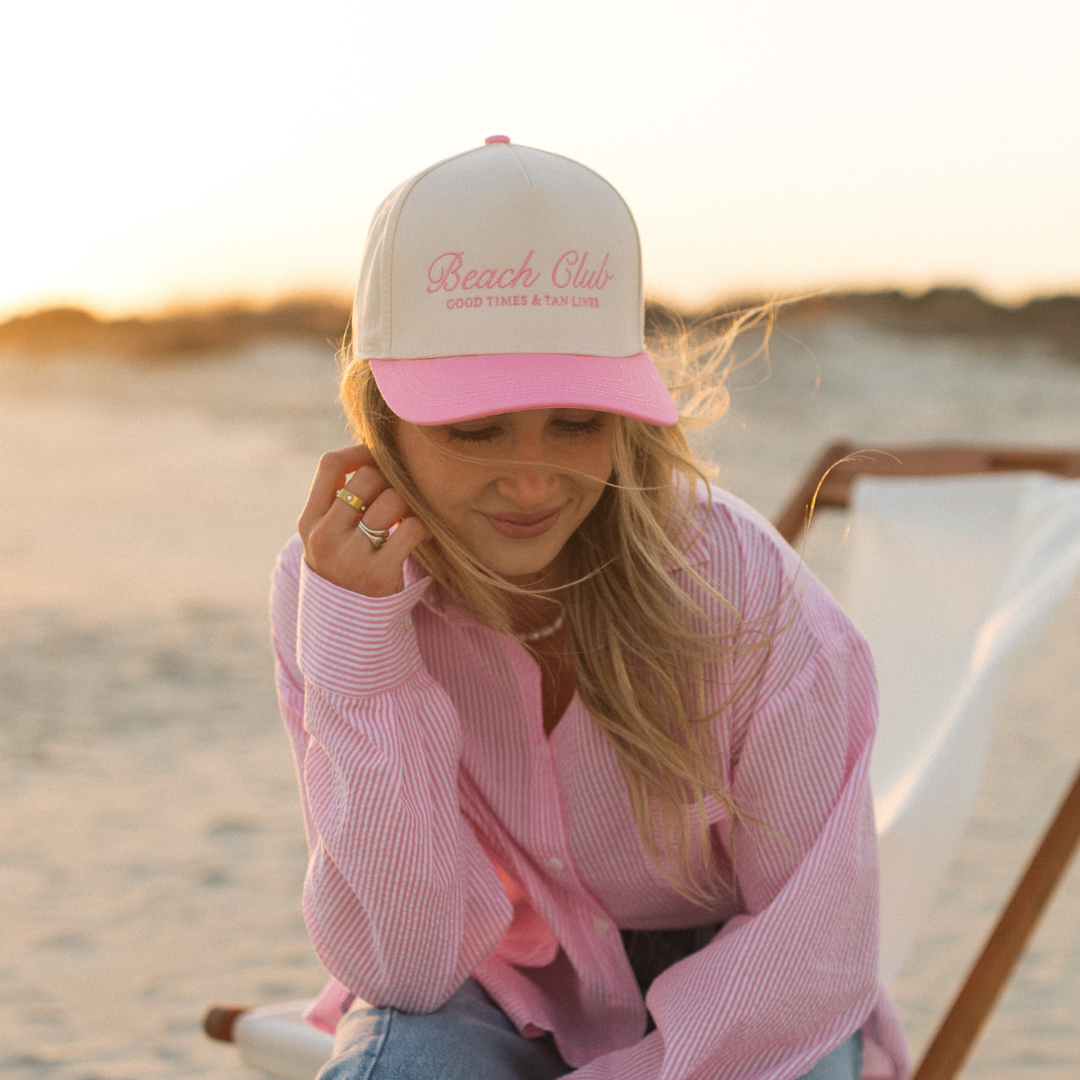 Pink Beach Club Hat
