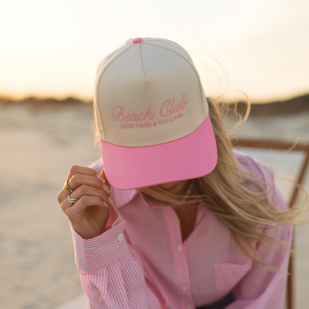 Pink Beach Club Hat