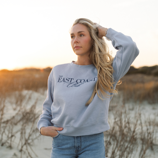 Womens Blue Crew The East Coast Club