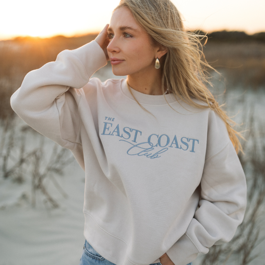 Womens Cream Crew The East Coast Club