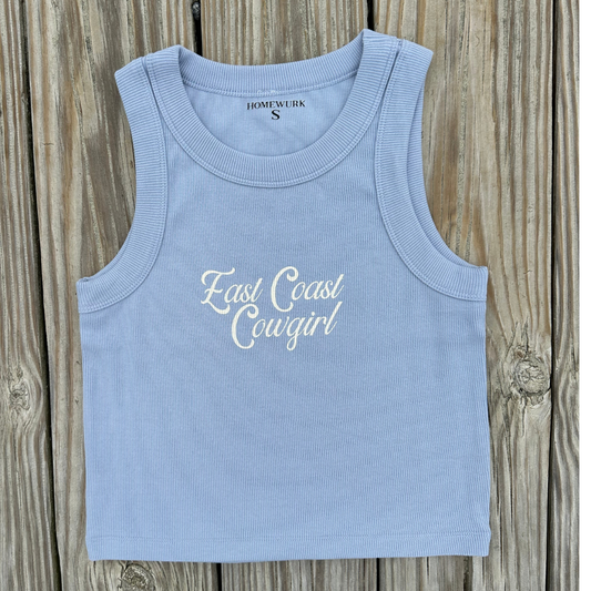 Blue East Costal Cowgirl Tank Top