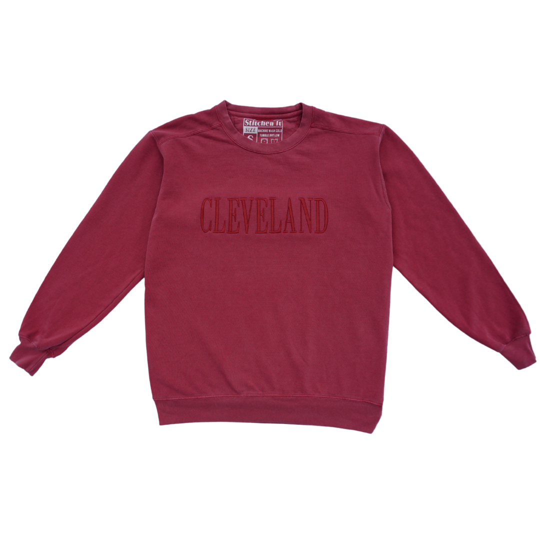 Red Cleveland Crewneck